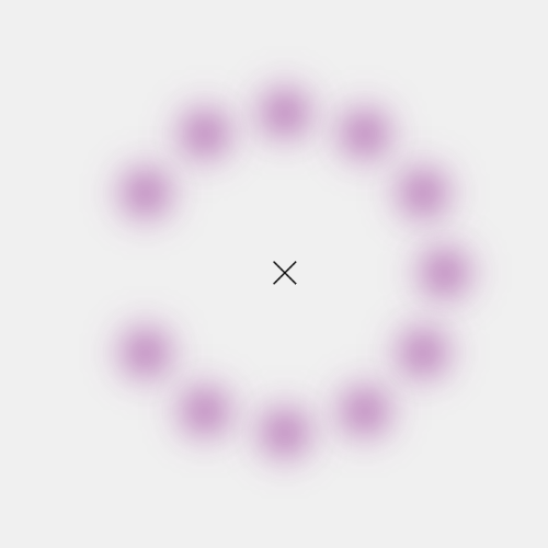 Rotating complement color optical illusion