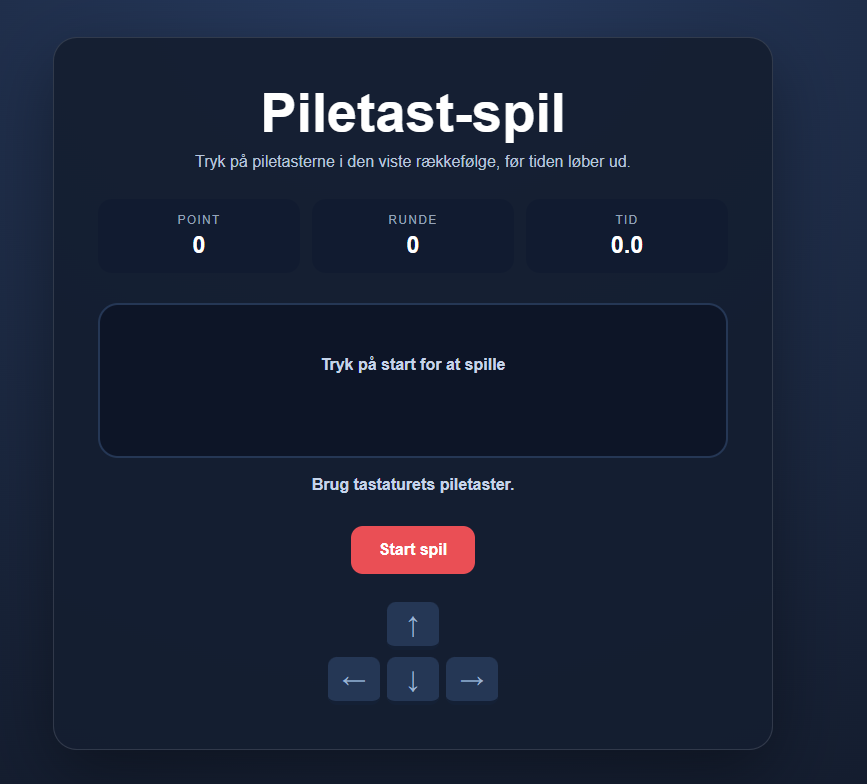 Piletast spil