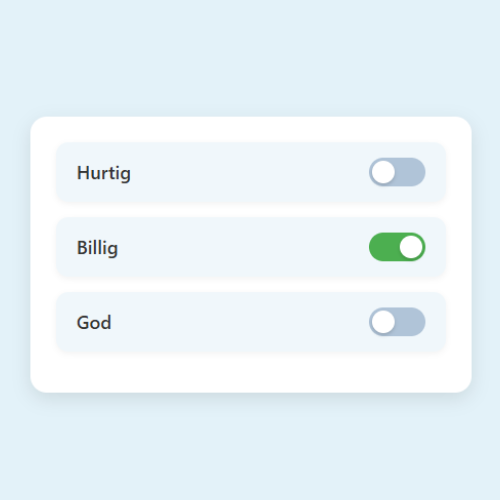 Hurtig billig god