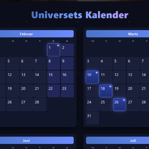 Universet kalender
